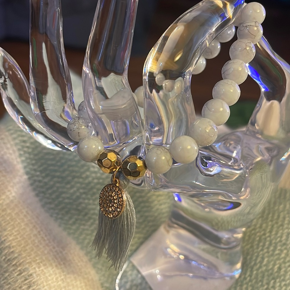 Beaded Bracelet with Tassel